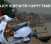 Enjoy ride with happy family